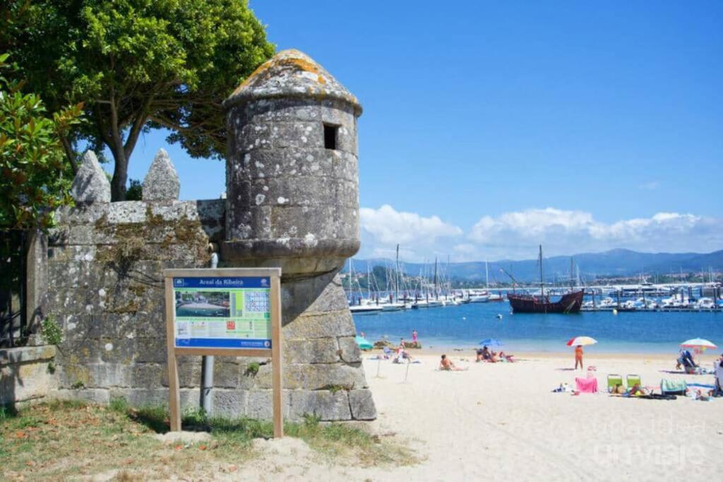Precioso Apartamento En Baiona Zona Centro Exterior foto
